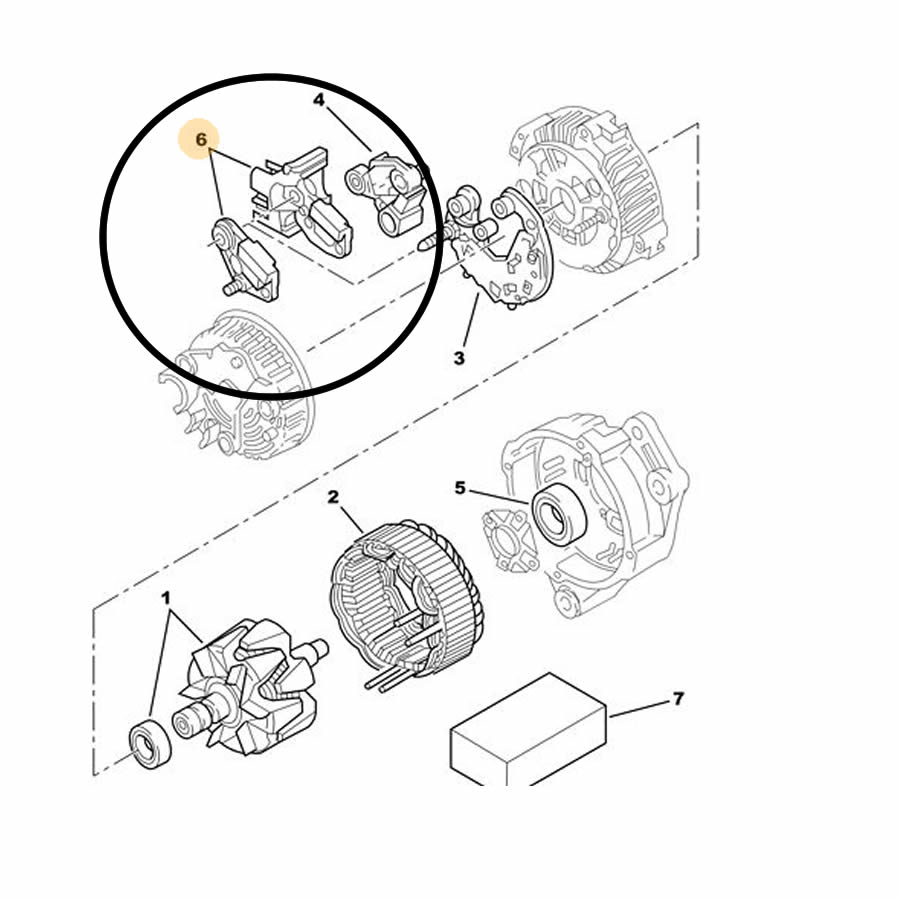 BORNE POSITIVO ALTERNADOR